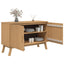 skænk OLDEN 114x43x73,5 cm massivt fyrretræ brun