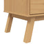 skab OLDEN 85x43x125 cm massivt fyrretræ brun