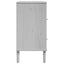 skænk SENJA 80x40x80 cm rattan-look massivt fyrretræ hvid