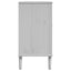 skænk SENJA 112x40x80 cm rattan-look massivt fyrretræ hvid