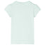 T-shirt til børn str. 128 lys mintgrøn