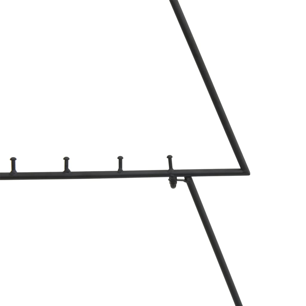 dekorativt juletræ 90 cm metal sort