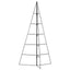 dekorativt juletræ 100 cm metal sort