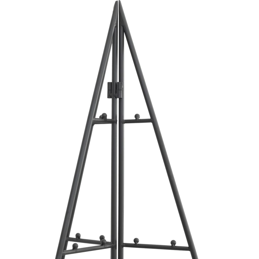 dekorativt juletræ 100 cm metal sort