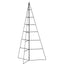 dekorativt juletræ 140 cm metal sort