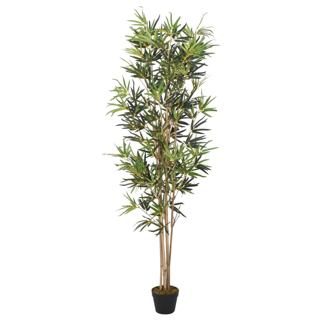 kunstigt bambustræ 828 blade 150 cm grøn