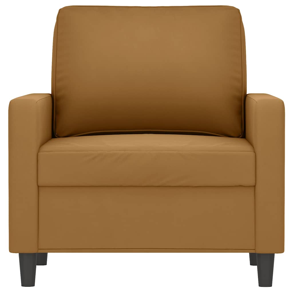 lænestol 60 cm velour brun