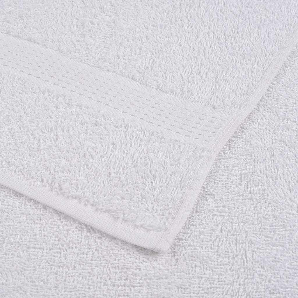 vaskehåndklæder FROGN 10 stk. hvid 30x30 cm 360 gsm
