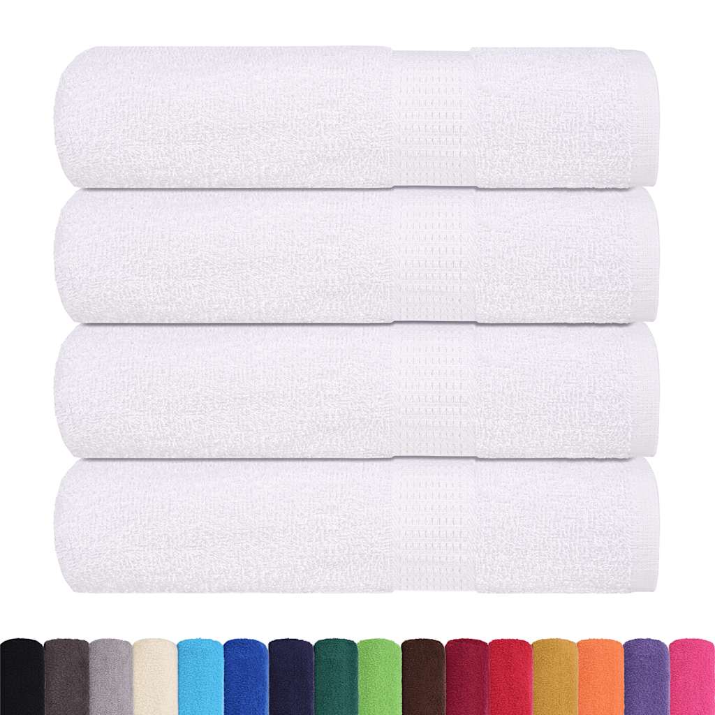 brusehåndklæder FROGN 4 stk. hvid 70x140 cm 360 gsm