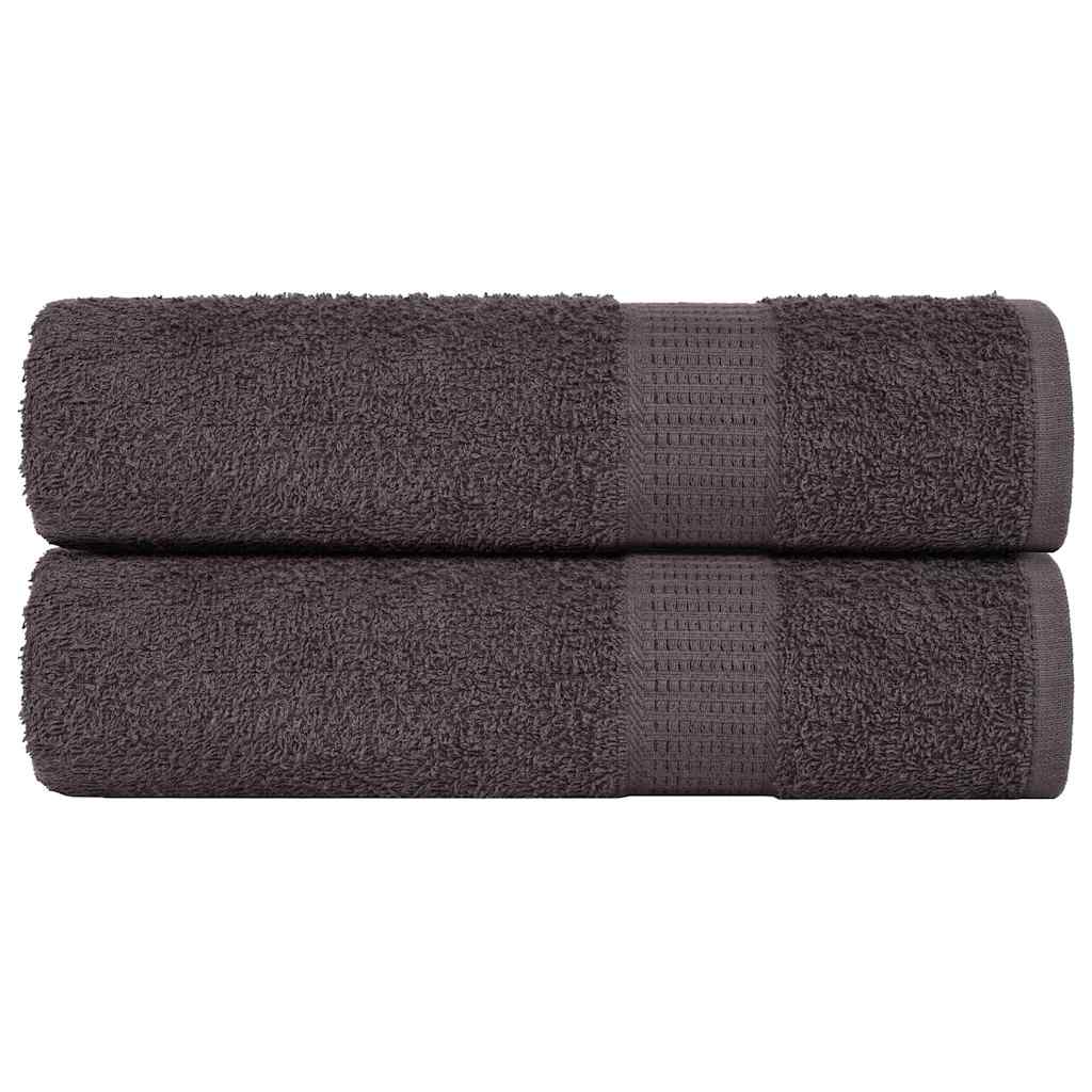 Brusehåndklæder FROGN - 2 stk. antracit 70×140 cm, 360 g/m²