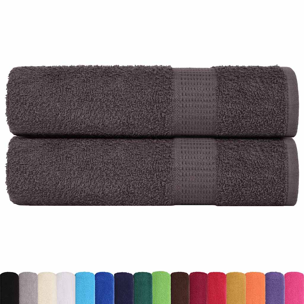 brusehåndklæder FROGN 2 stk. antracit 70x140 cm 360 g/m²