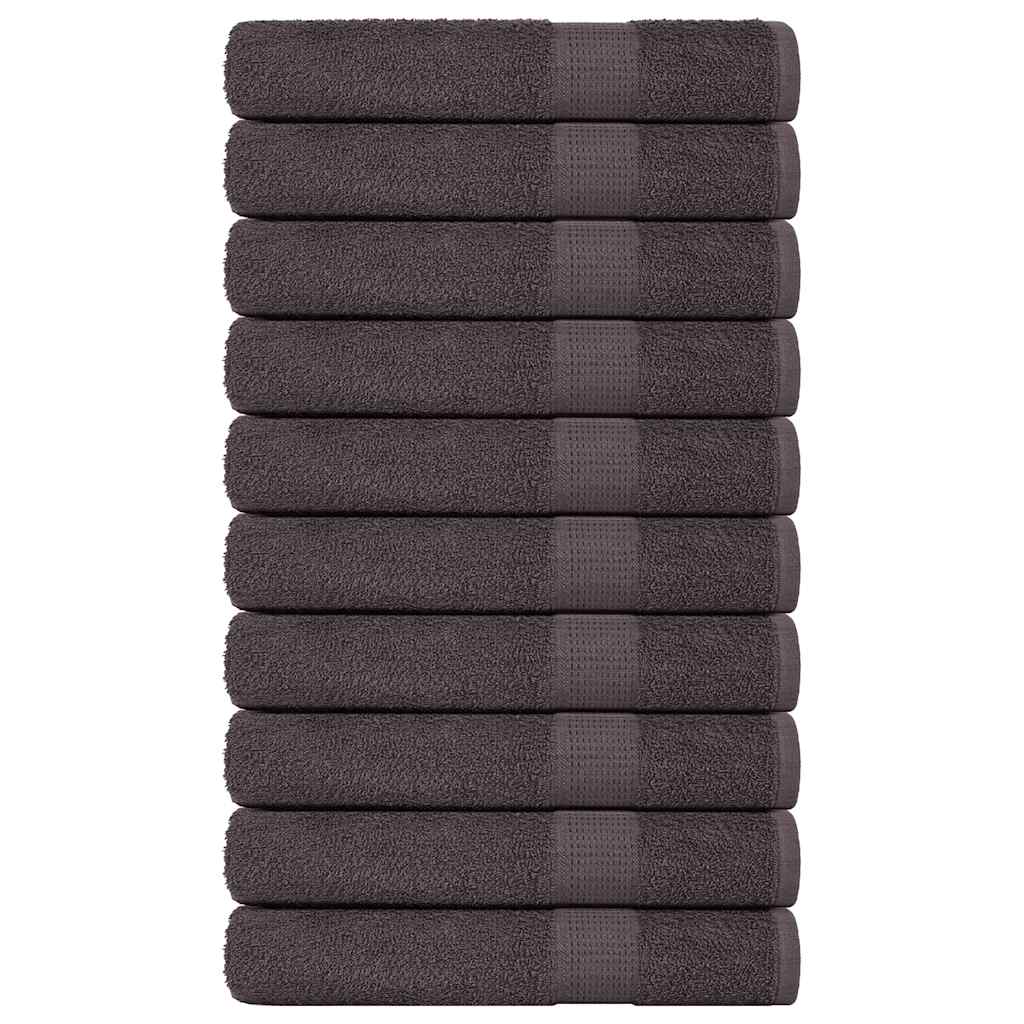 saunahåndklæder FROGN 10 stk. antracit 80x200 cm 360 g/m²