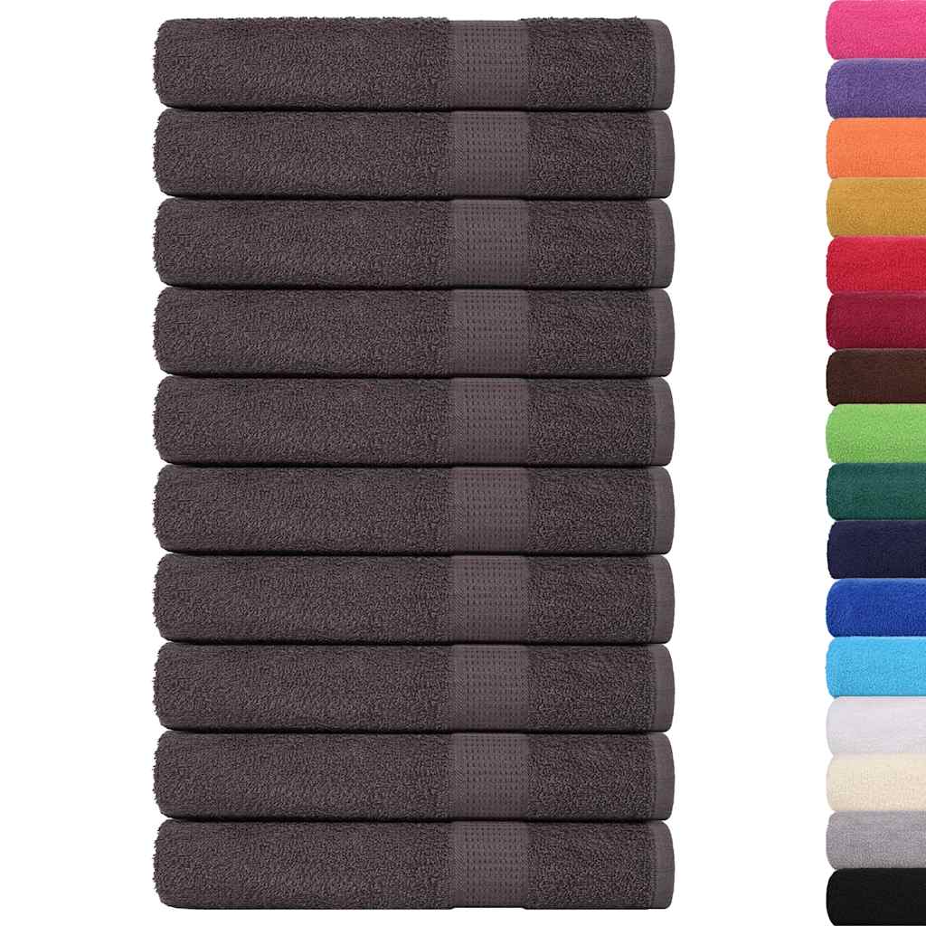 saunahåndklæder FROGN 10 stk. antracit 80x200 cm 360 g/m²