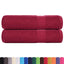 håndklæder FROGN 2 stk. bordeaux 50x100 cm 360 gsm