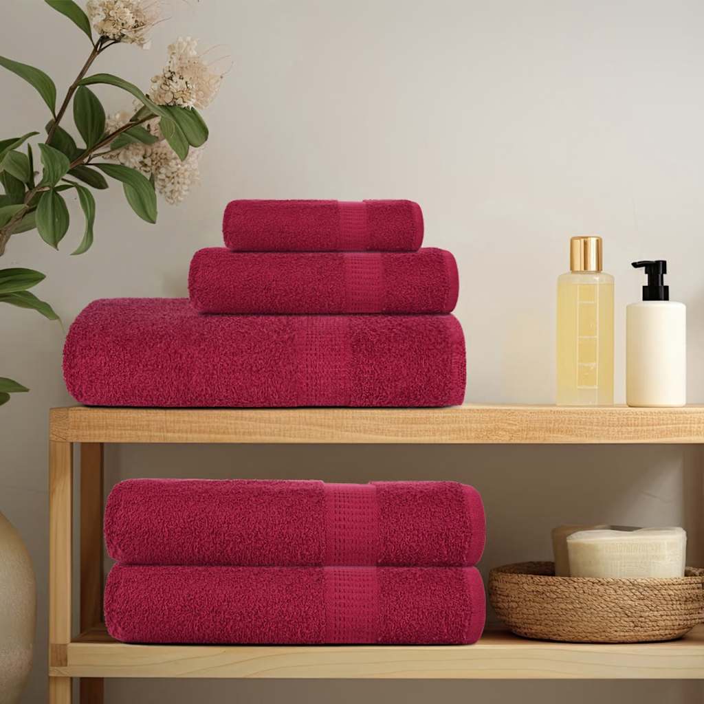 badehåndklæder FROGN 2 stk bordeaux 70x140 cm 360 gsm