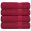 badehåndklæder FROGN 4 stk bordeaux 70x140 cm 360 gsm