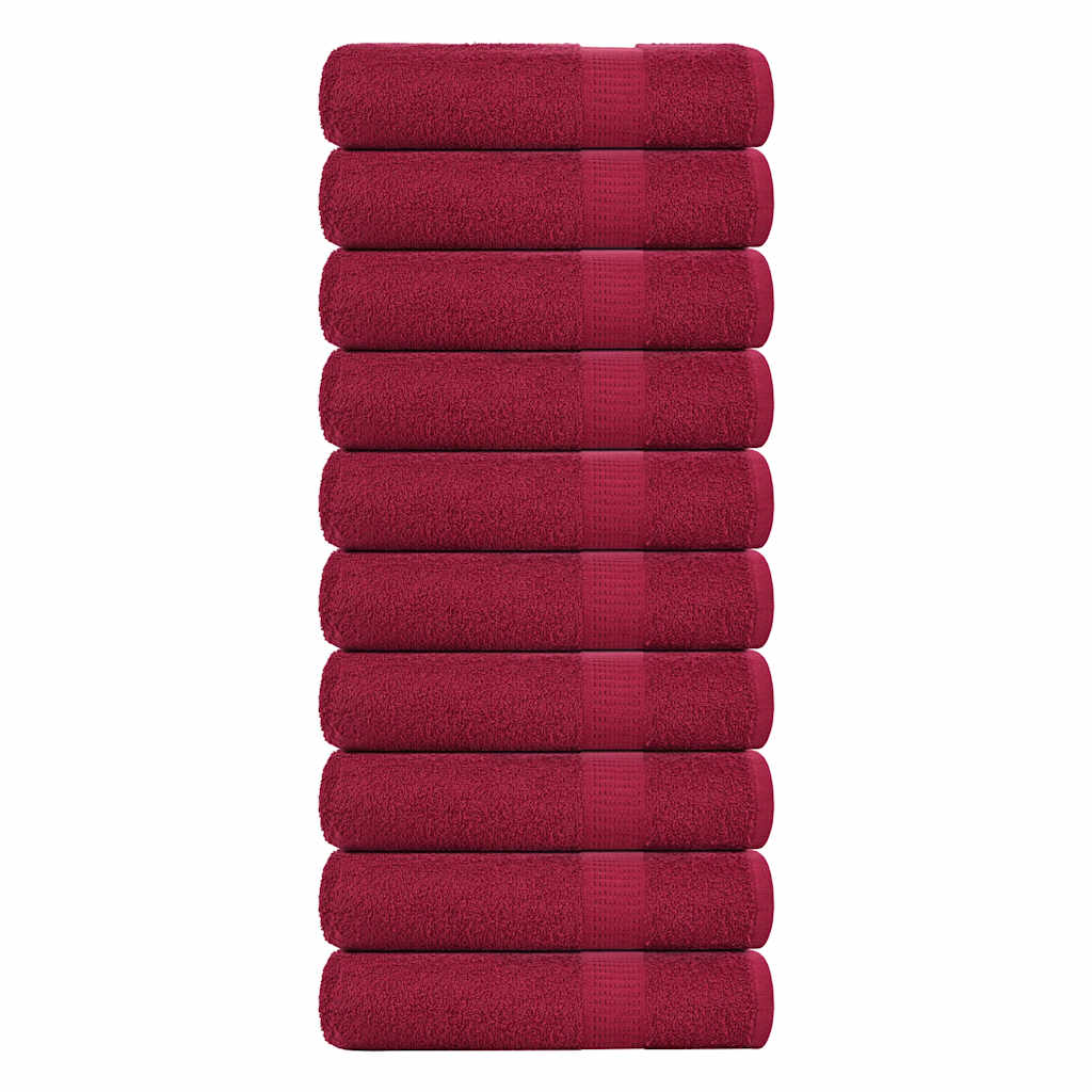 Badehåndklæder FROGN - 10 stk bordeaux 70×140 cm, 360 gsm