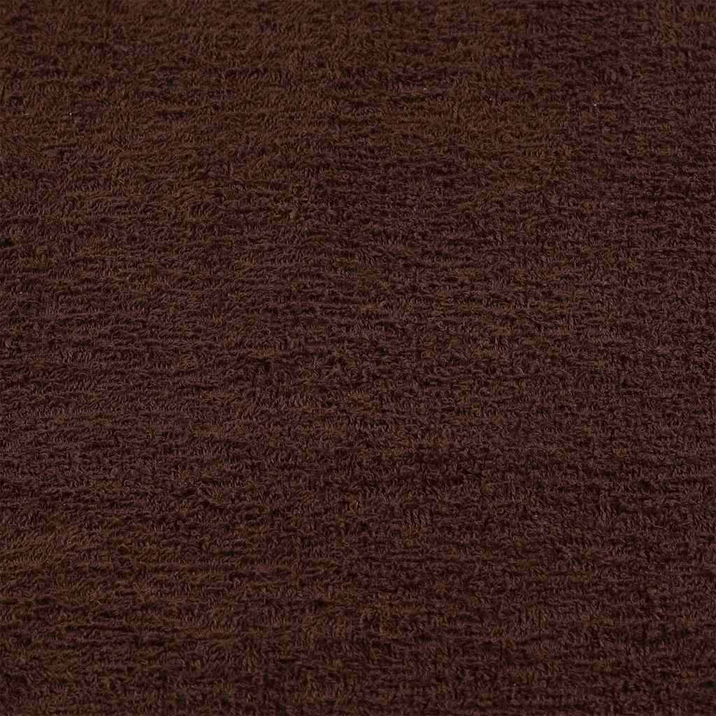vaskehåndklæder FROGN 10 stk. brun 30x30 cm 360 gsm