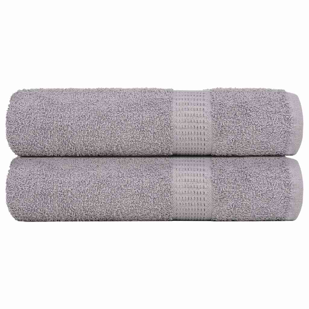 Brusehåndklæder FROGN - 2 stk. grå 70×140 cm, 360 gsm bomuld