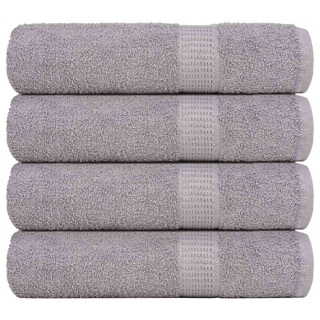 Brusehåndklæder FROGN - 4 stk. grå 70×140 cm, 360 gsm bomuld
