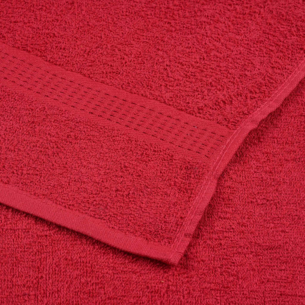 vaskehåndklæder FROGN 4 stk. rød 30x30 cm 360 gsm