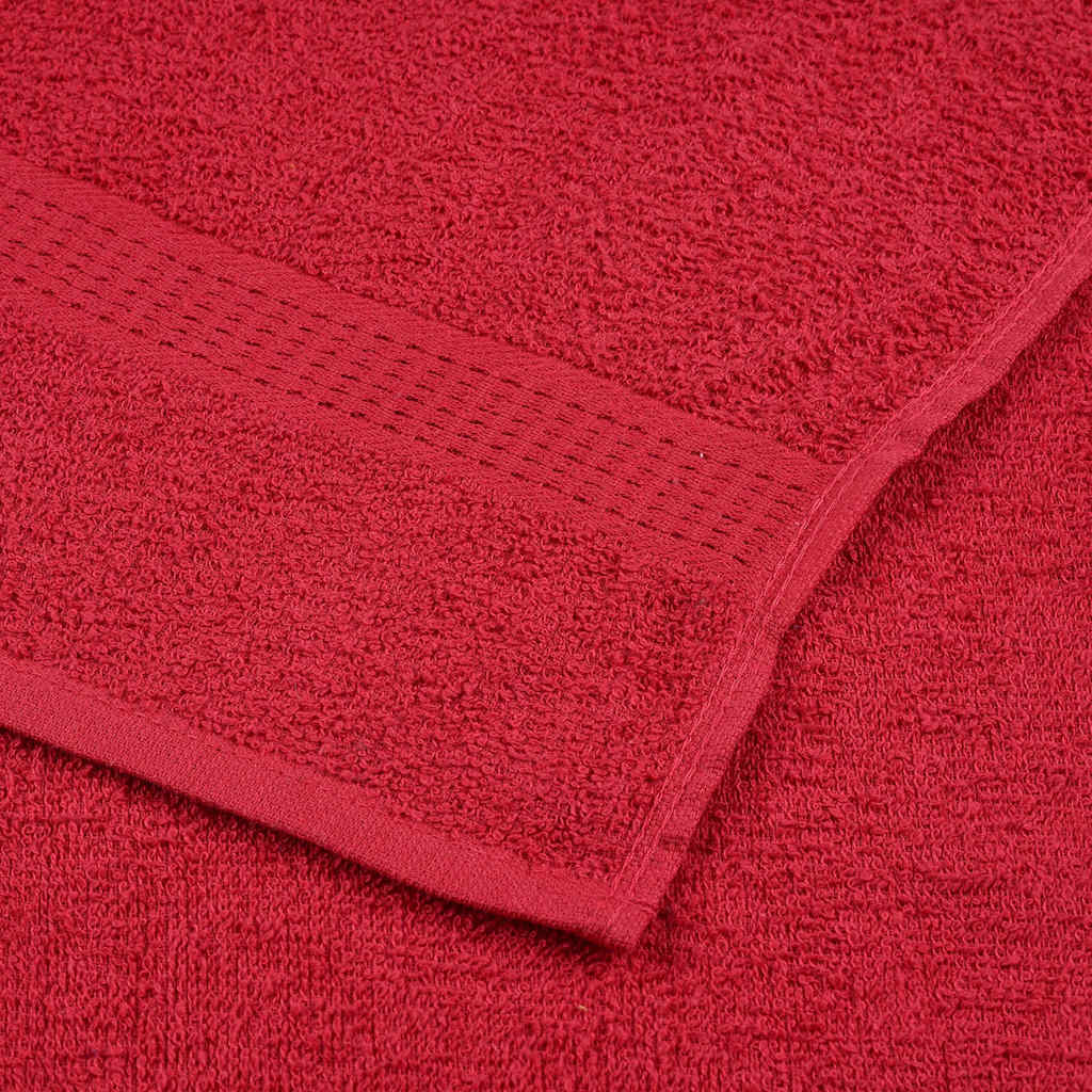 brusehåndklæder FROGN 10 stk. rød 70x140 cm 360 gsm