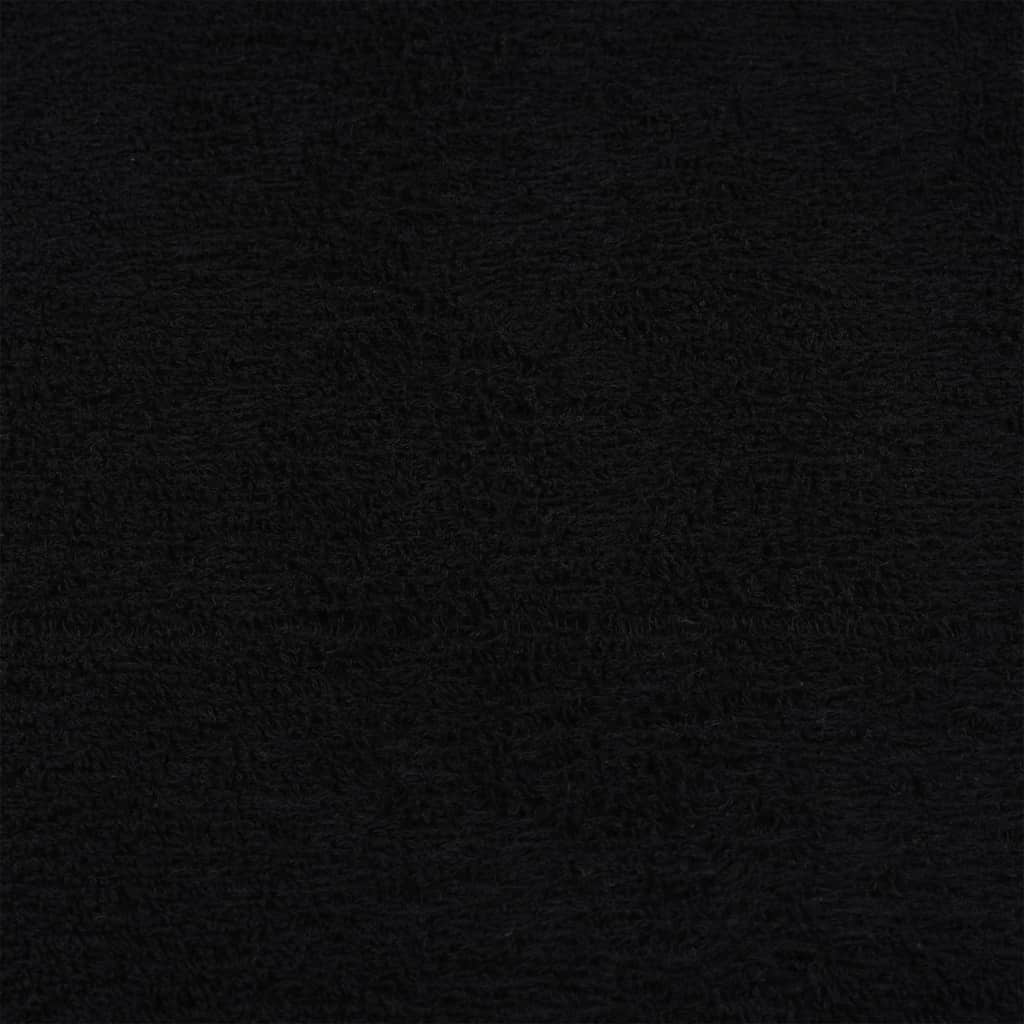 vaskehåndklæder FROGN 4 stk. sort 30x30 cm 360 gsm