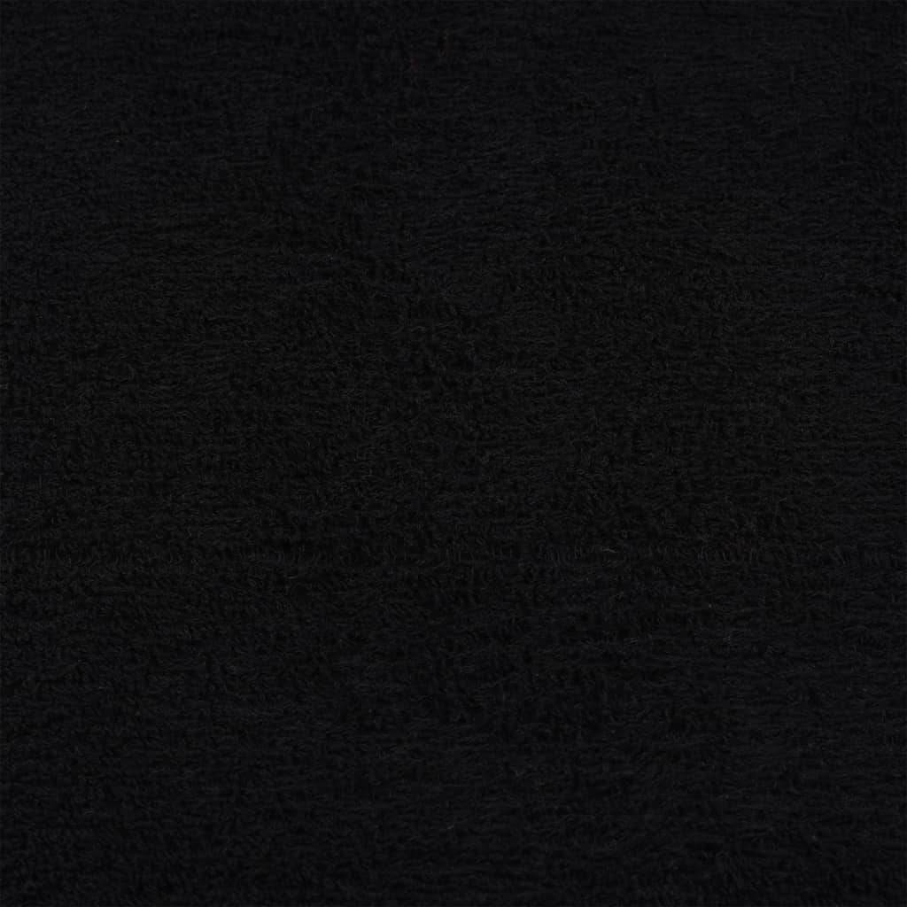 håndklæder FROGN 4 stk. sort 50x100 cm 360 gsm