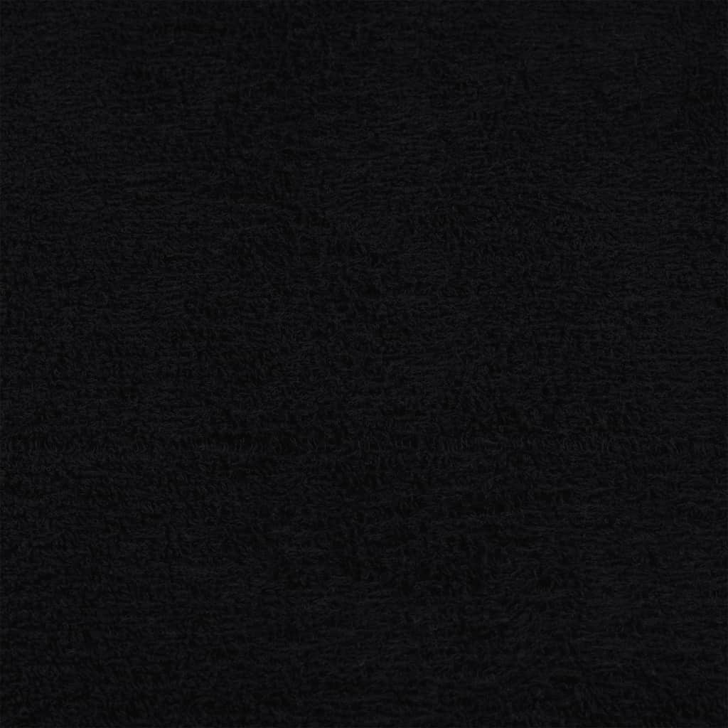 brusehåndklæder FROGN 10 stk. sort 70x140 cm 360 gsm