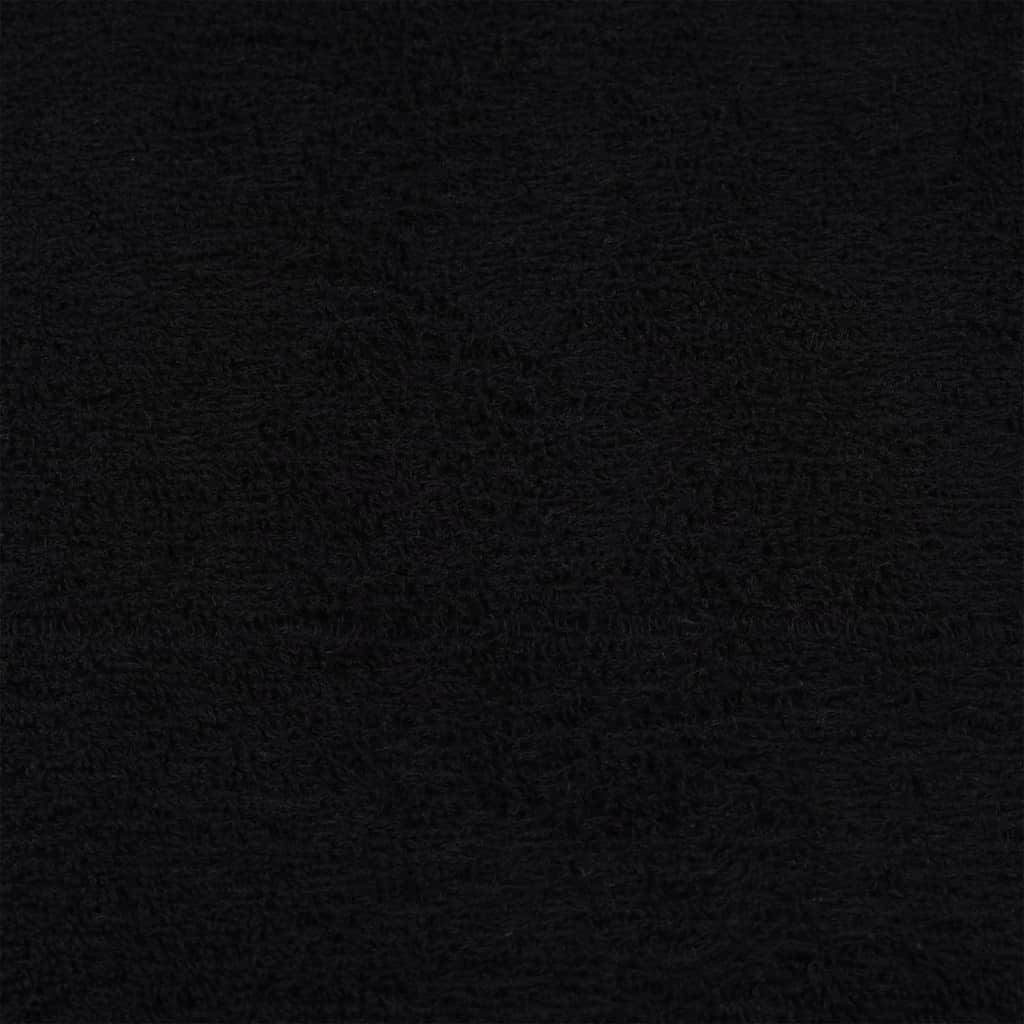 saunahåndklæder FROGN 2 stk. sort 80x200 cm 360 gsm