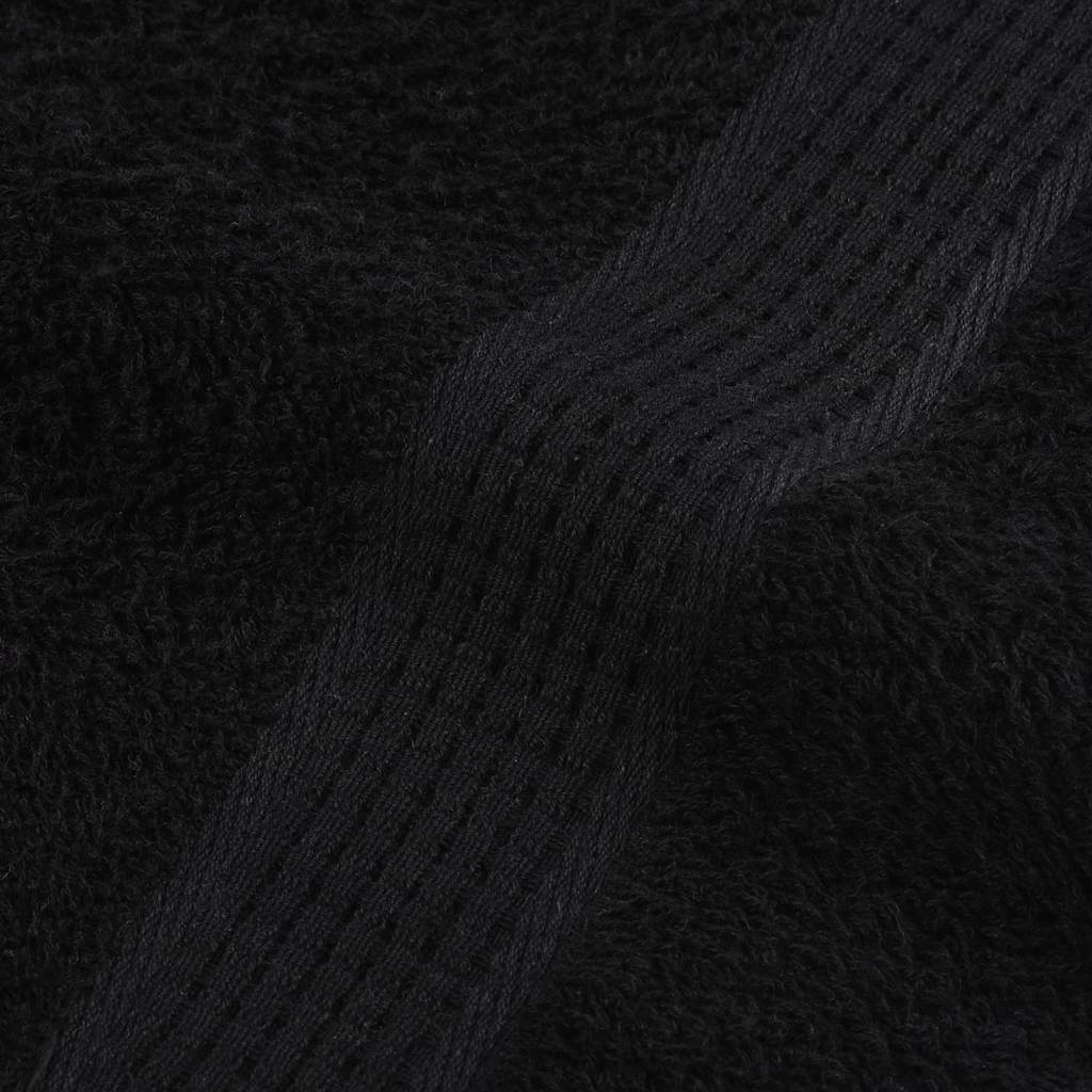 saunahåndklæder FROGN 10 stk. sort 80x200 cm 360 gsm