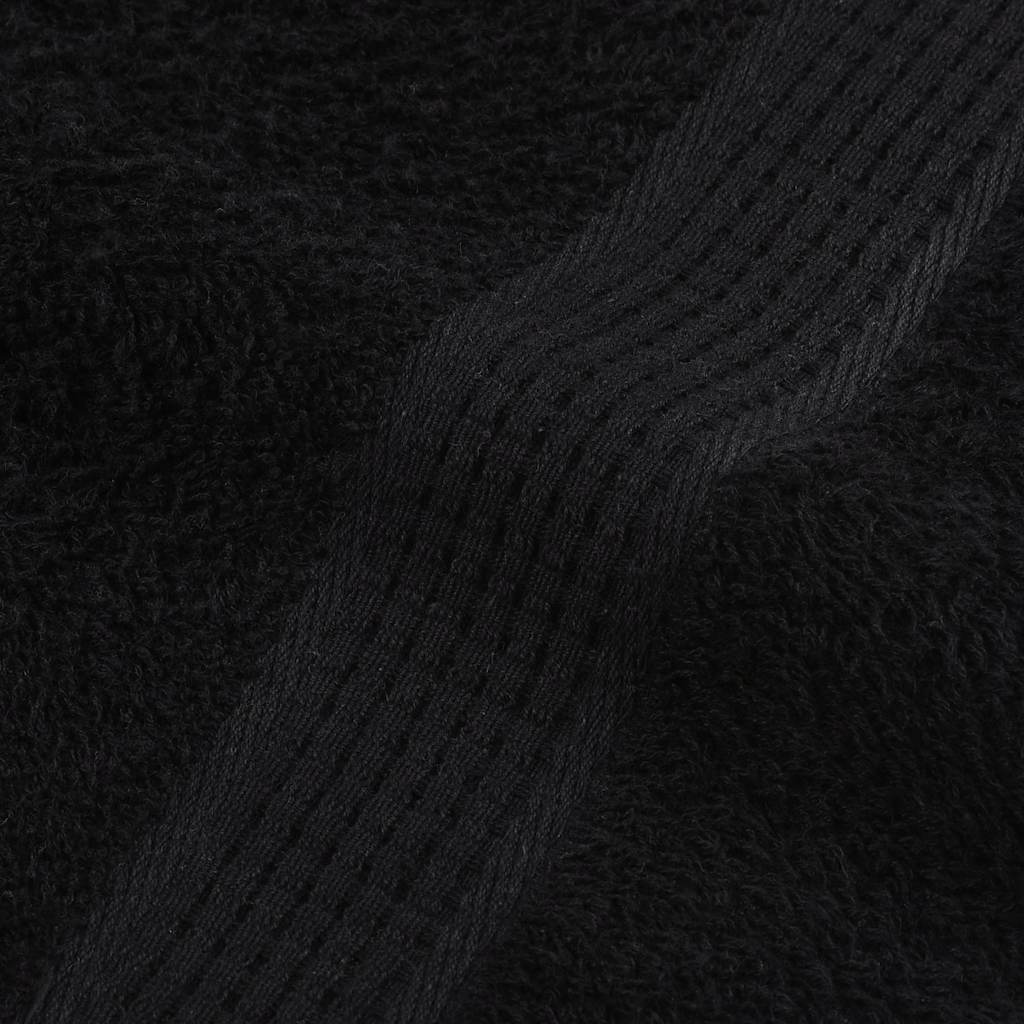 håndklæder FROGN 2 stk. sort 100x200 cm 360 gsm