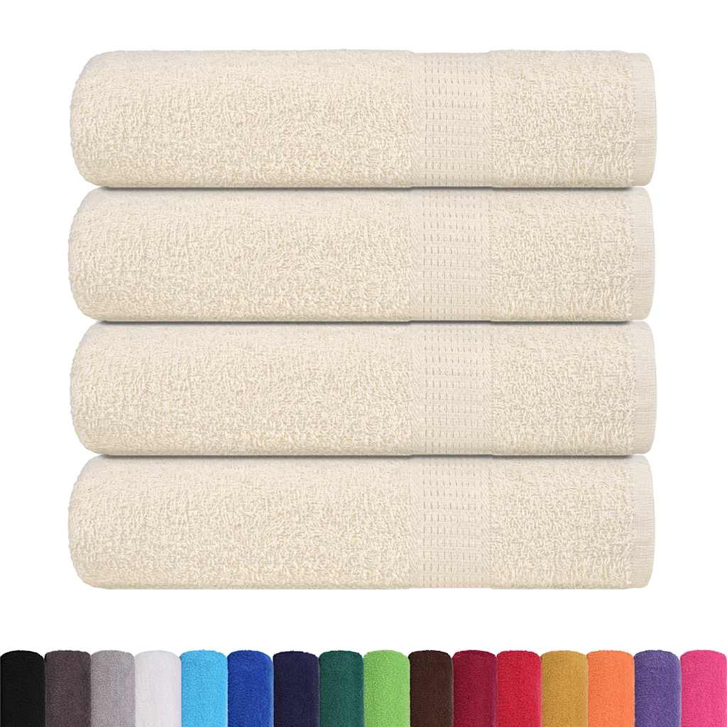 badehåndklæder FROGN 4 stk. cremefarvet 100x150 cm 360 g/m²