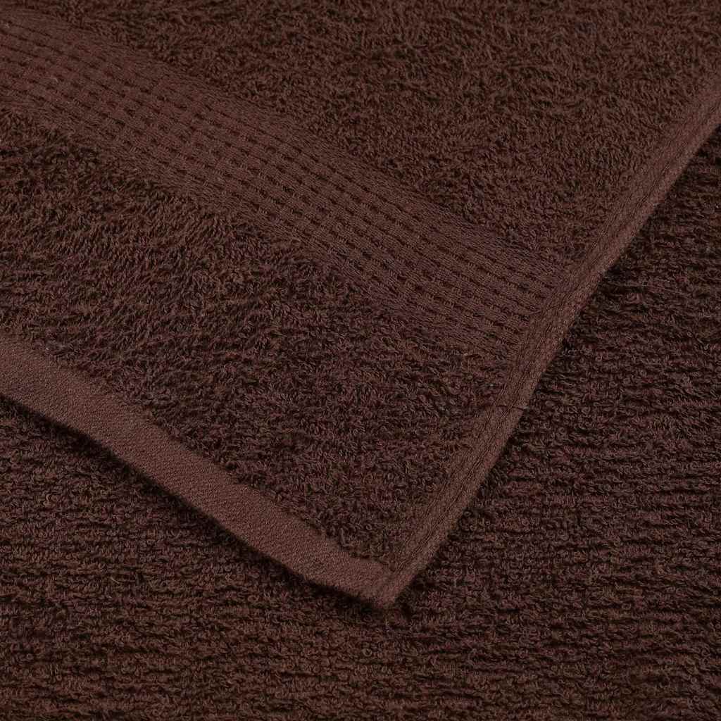 håndklædesæt med 6 dele FROGN brun 360 g/m²