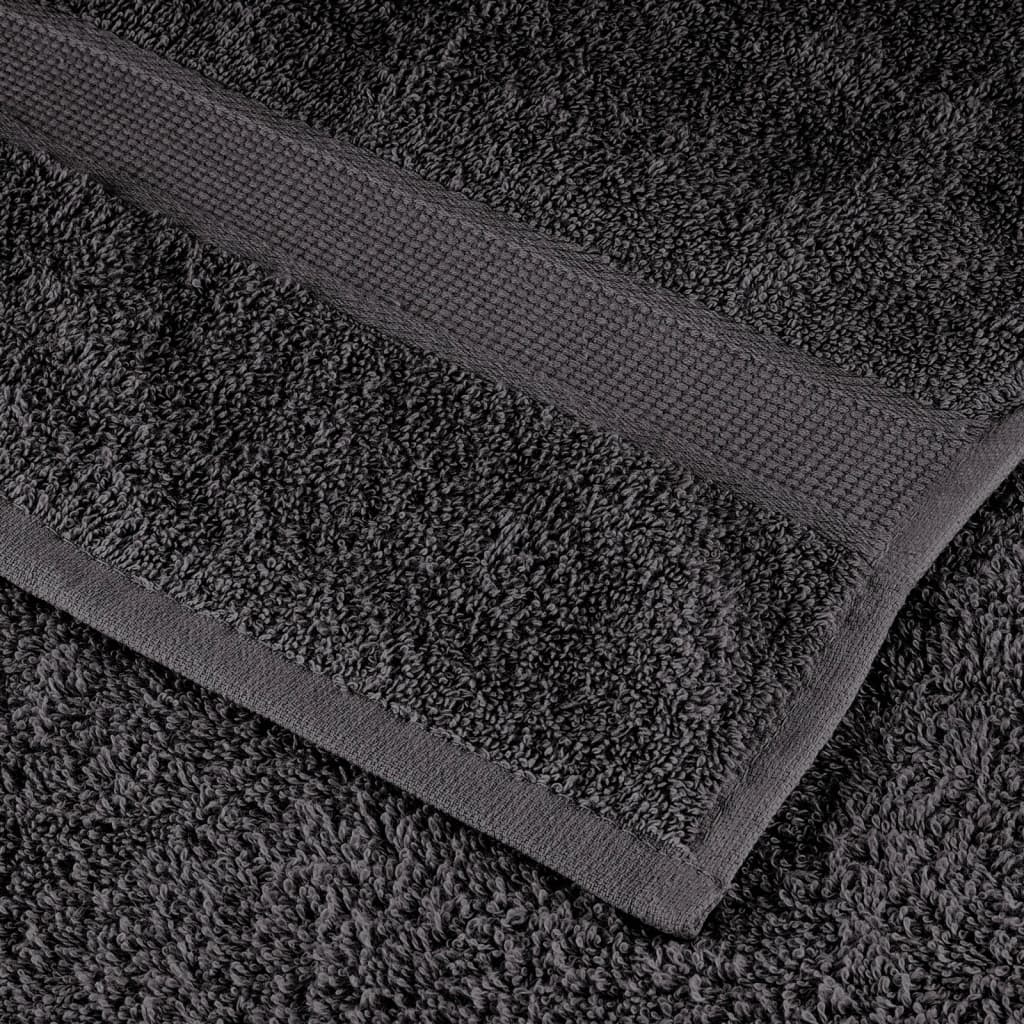 Premium vaskeklude SOLUND 50 stk Antracit 15x21 cm 600 gsm