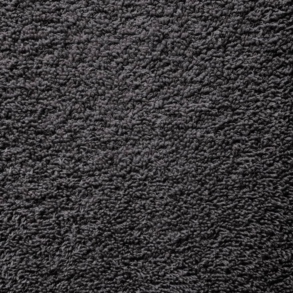 Premium håndklæder SOLUND 10 stk. antracit 50x100 cm 600 gsm