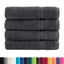 Premium badehåndklæder SOLUND 4 stk. antracit 100x150 cm 600 gsm