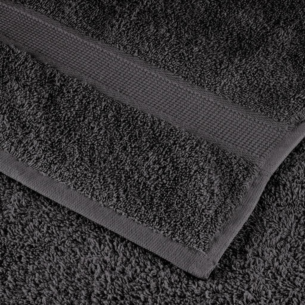 Premium badehåndklæder SOLUND 4 stk. antracit 100x150 cm 600 gsm