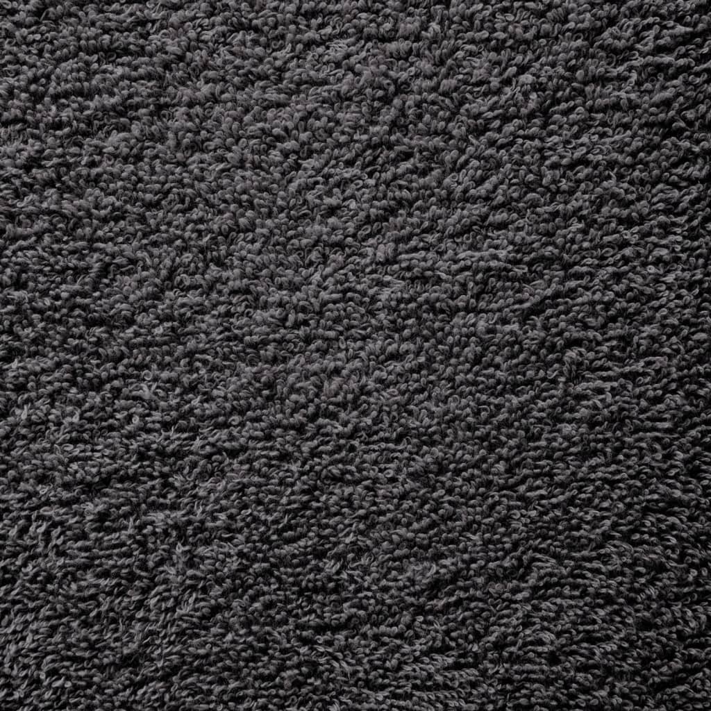 Premium badehåndklæder SOLUND 10 stk. antracit 100x150 cm 600 gsm