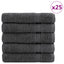 Premium badehåndklæder SOLUND 50 stk. antracit 100x150 cm 600 gsm