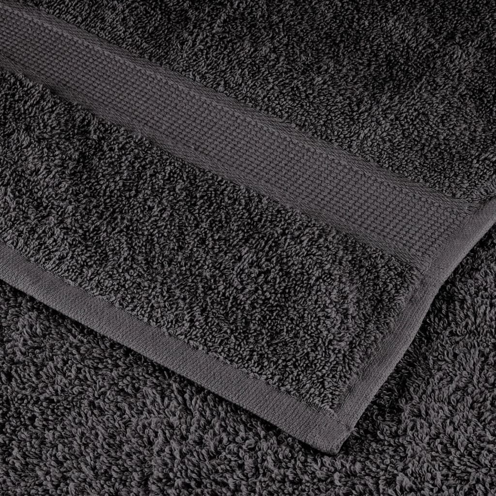 Premium badehåndklæder SOLUND 50 stk. antracit 100x150 cm 600 gsm