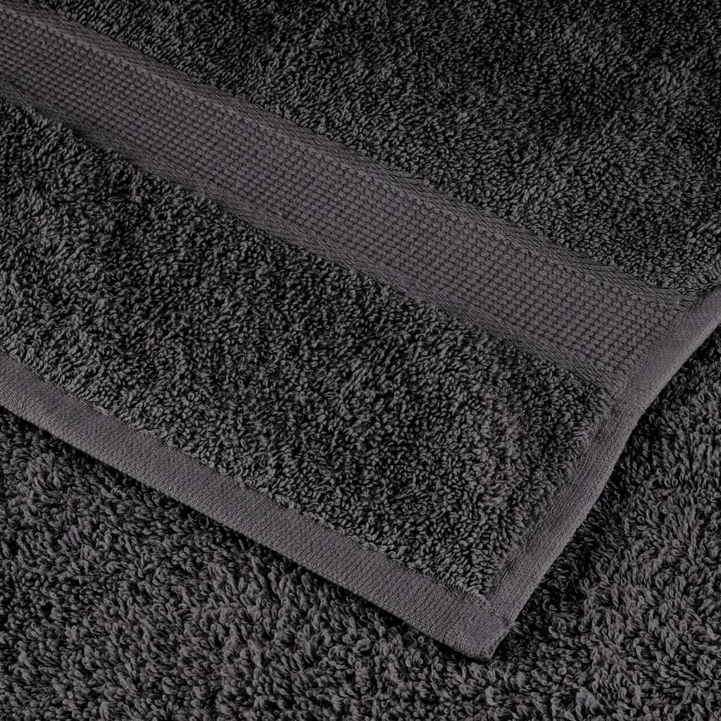 Premium håndklæder SOLUND 2 stk. antracit 100x200 cm 600 gsm