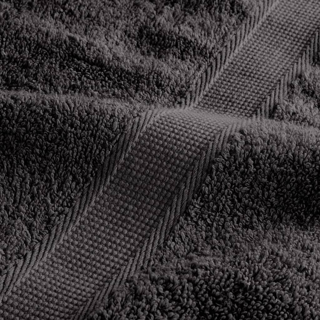 Premium håndklæder SOLUND 4 stk. antracit 100x200 cm 600 gsm