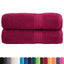 Premium badehåndklæder SOLUND 2 stk. bordeaux 100x150 cm 600 gsm