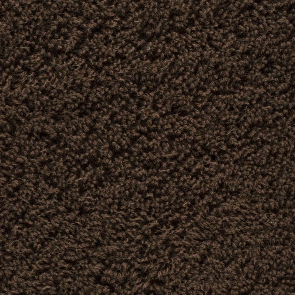 Premium vaskehåndklæder SOLUND 10 stk. brun 30x30 cm 600 gsm
