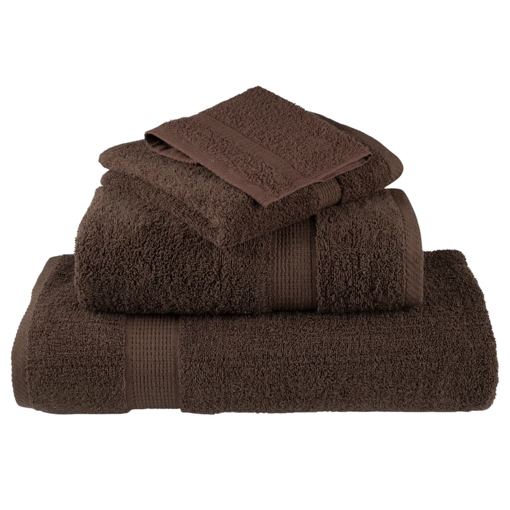 Premium badehåndklæder SOLUND 2 stk. brun 70x140 cm 600 gsm