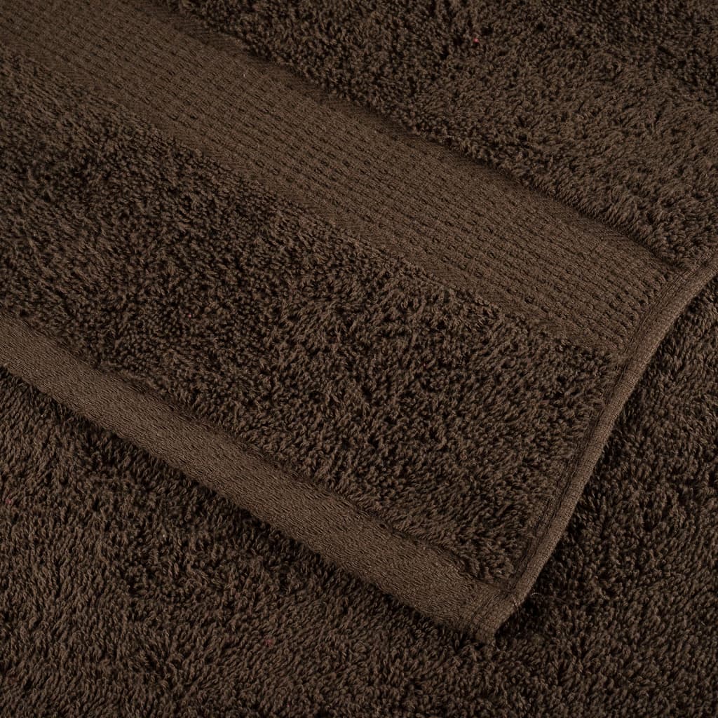 Premium håndklæder SOLUND 4 stk. brun 100x200 cm 600 gsm