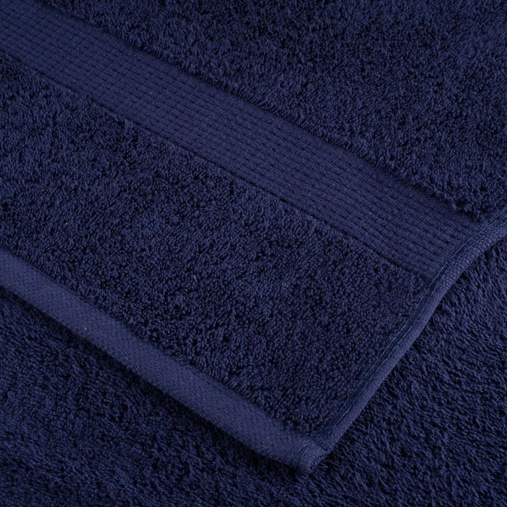Premium håndklæder SOLUND 2 stk. marineblå 50x100 cm 600 gsm