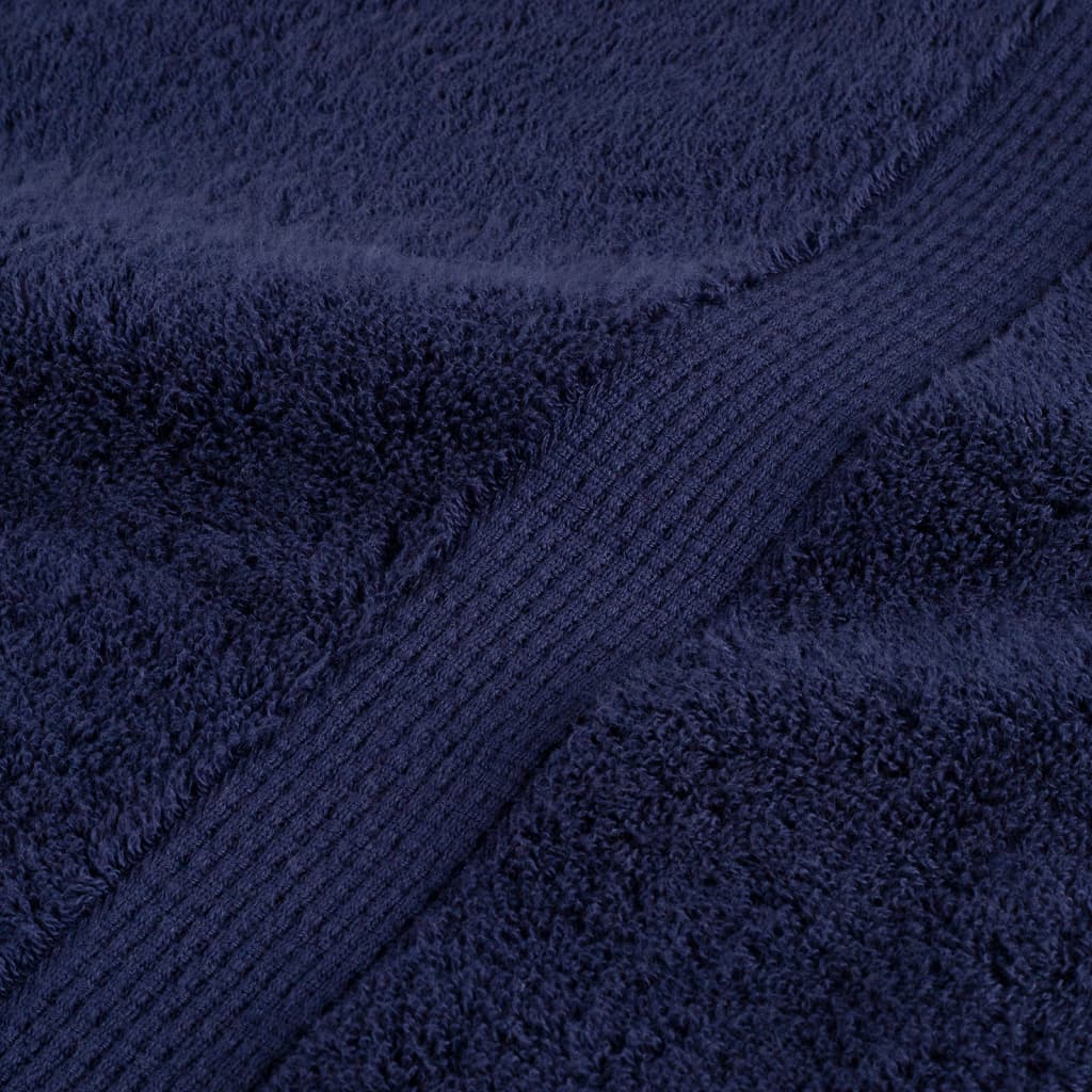 Premium håndklæder SOLUND 4 stk. marineblå 100x200 cm 600 gsm