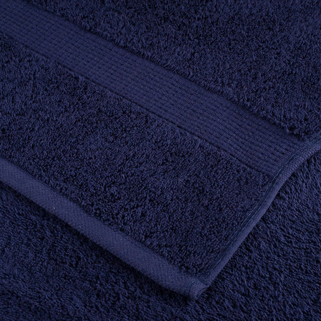 Premium håndklæder SOLUND 10 stk. marineblå 100x200 cm 600 gsm